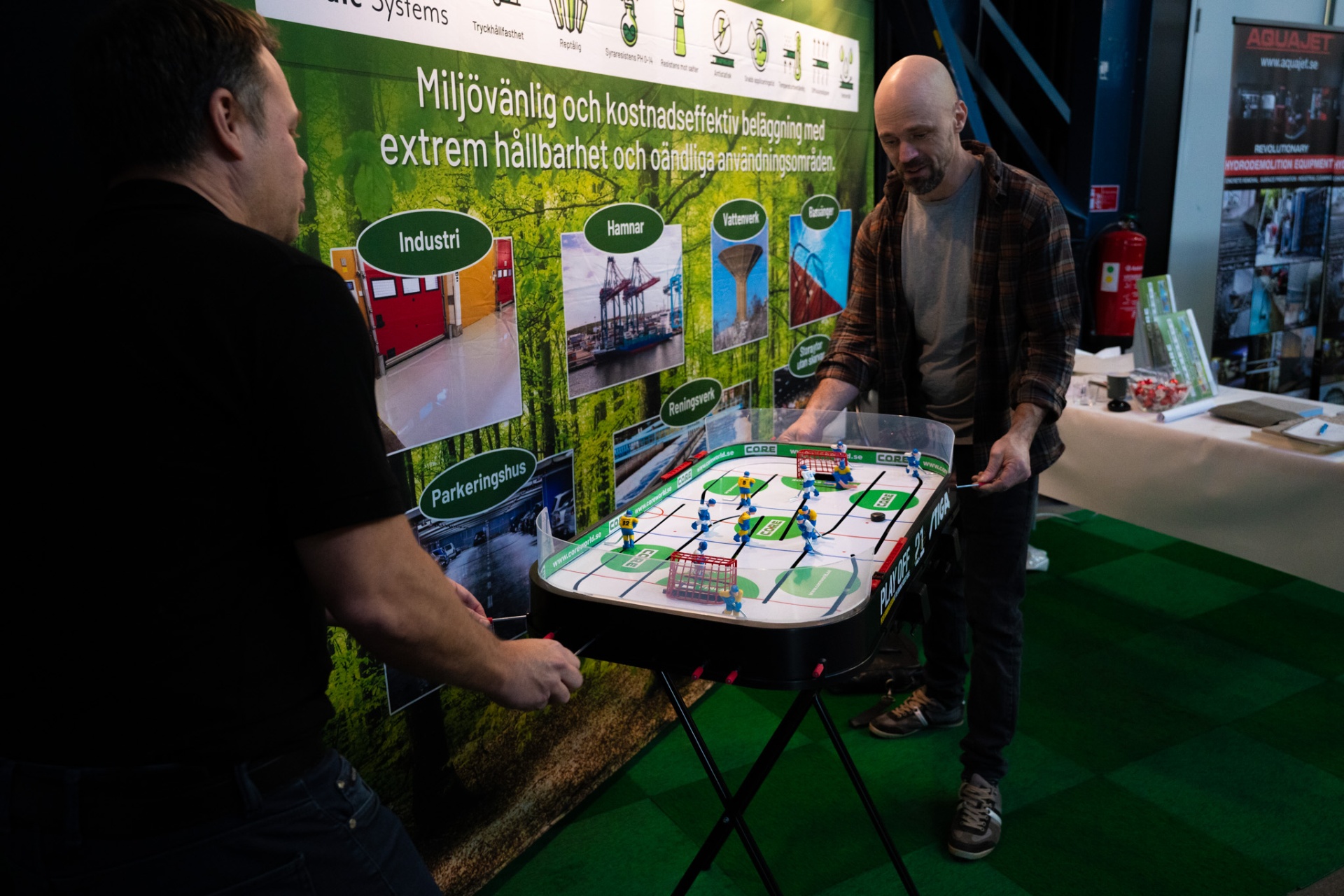 How the Ytskyddsdagarna exhibition is built up